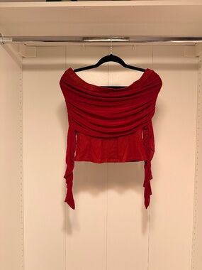 Majorelle off the shoulder top